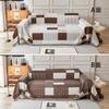 Modern Geometric Chenille Sofa Cover All Season Elegant Couch Throw Blanket