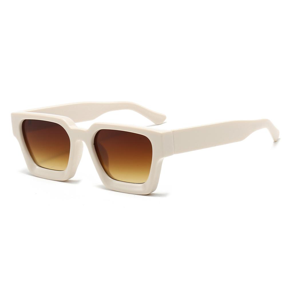 2024 New Arrival Fashion AC Lens Classic Cool Big Frame Glasses Retro Punk Thick square Frame Sunglasses for Women Men