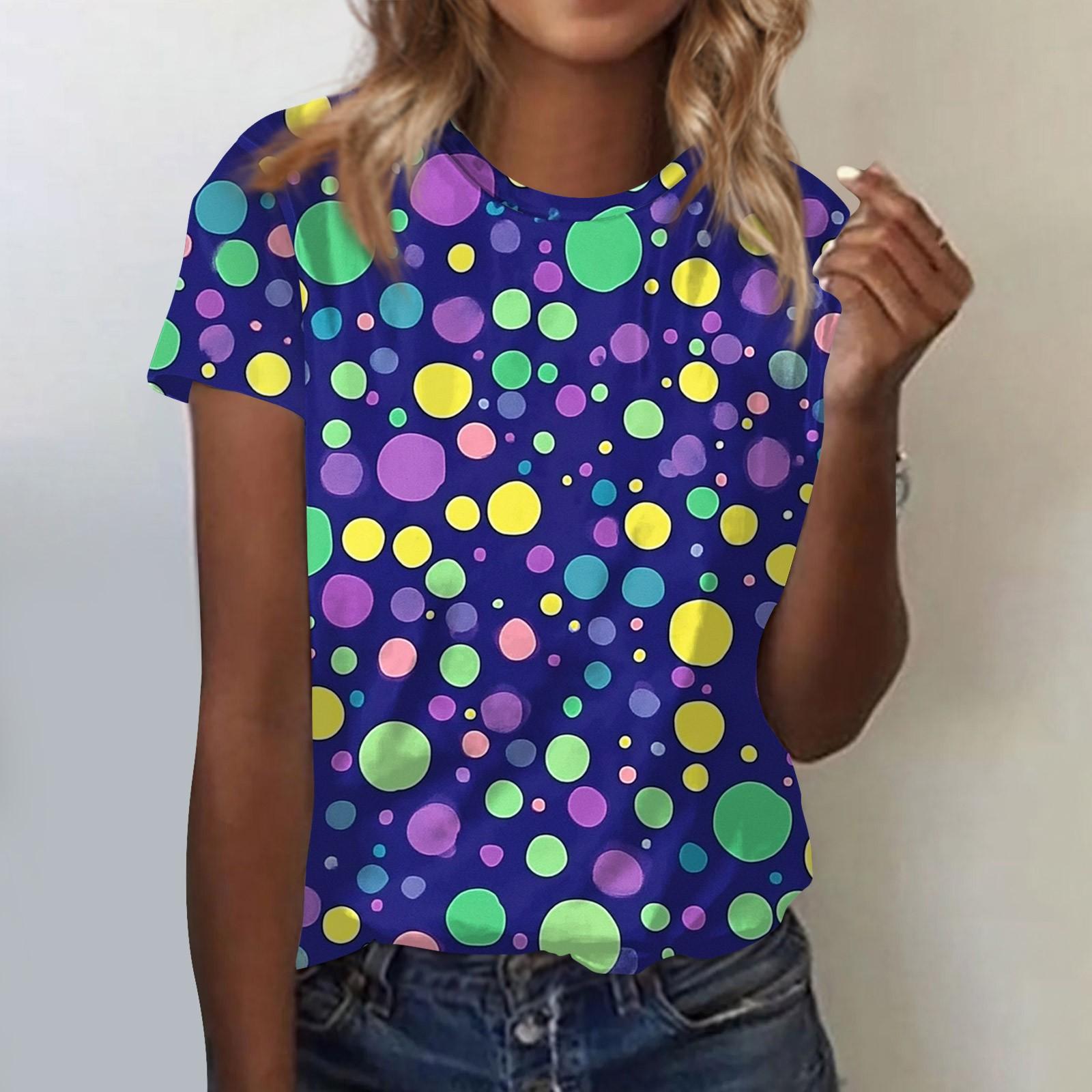 

Жіноча модна повсякденна карнавальна футболка з круглим вирізом і короткими рукавами XL чорний