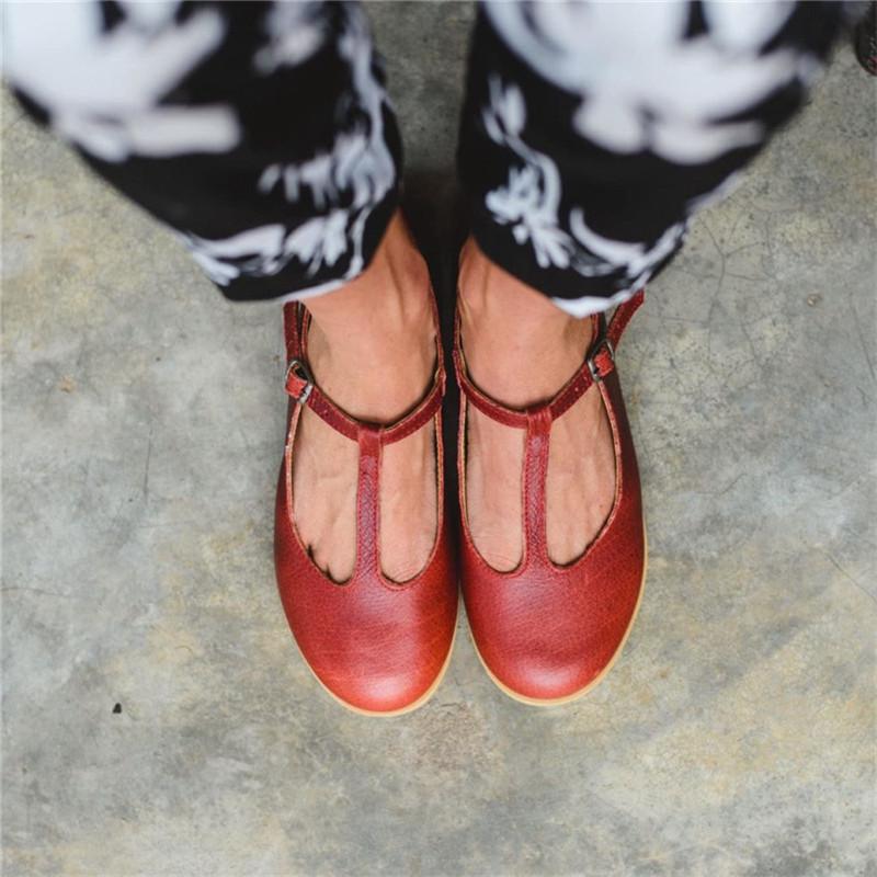 

Удобные женские туфли-балетки Ретро Ручная работа Т-образный ремешок Винтажные Повседневные Туфли-лоферы Балетки Женские Большой размер 11 45 47 48 Бренд 41