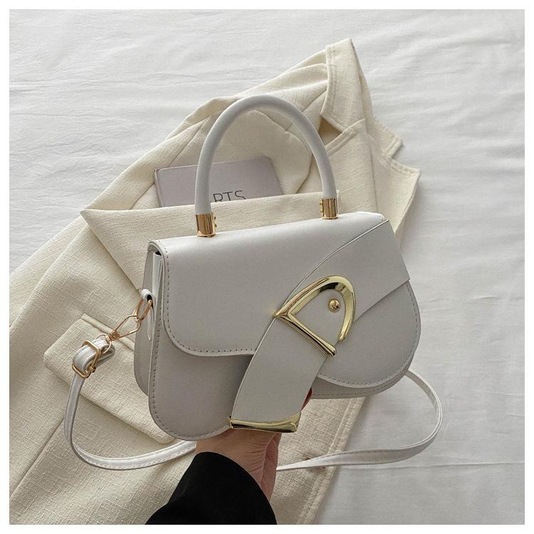 Trend Niche Design Versatile Small Square Bag Women's Bag 2025 Foreign Style Solid Color Simple Wind High Texture Oblique Span Handbag
