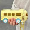 Removable Baby Bus Water Bottle 500ml Kid's Water Bottle Toys Car Shape Straw Water Cup  Children
