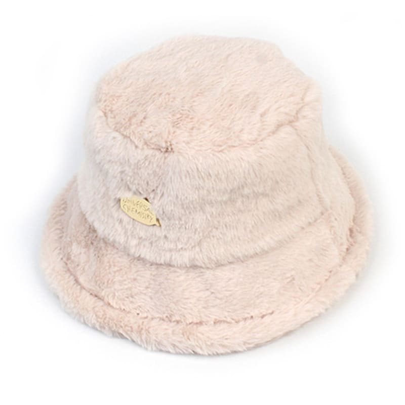 Universal chemistry Fur Ivory Bucket Hat