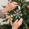 Skull Snowflake Ornament 3D Printed Gothic Snowflake Xmas Tree Hanging Decoration for Tree Window Holiday Decor