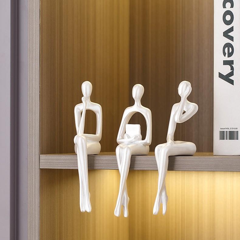 1Pc Desktop Special Character Ornament Home Living Room Wine Cabinet Office Abstract Scene Craft Decoration