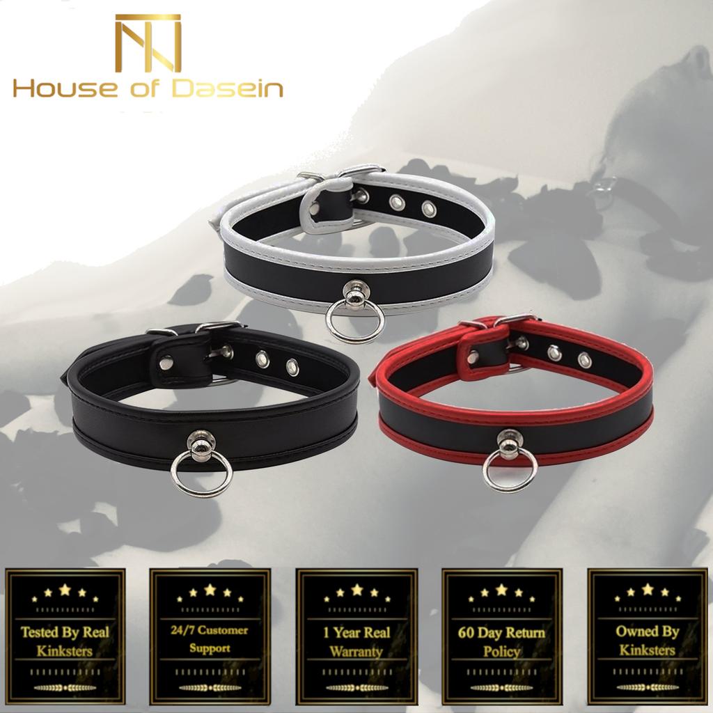 Soft Padded Collar  Pu Leather Slave Role Play Fetish Restraints  Collars & Leashes