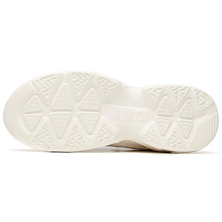 Anta Mesh, Synthetic Leather Cushioning Slip Resistant Abrasion Resistant Lightweight Low top Chunky Sneakers Women's 922048822-4
