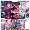 Pink Sunset Mountain Phone Case Cover for Xiaomi Mi 17 15 14 13 12 11 Ultra 15T 14T 13T 12T 11T Pro Lite 5G Soft TPU Shell Capas