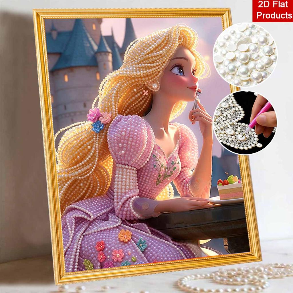 Disney Pearl Painting Handmade Princess Rapunzel Pearl Kit Home Decoration Painting