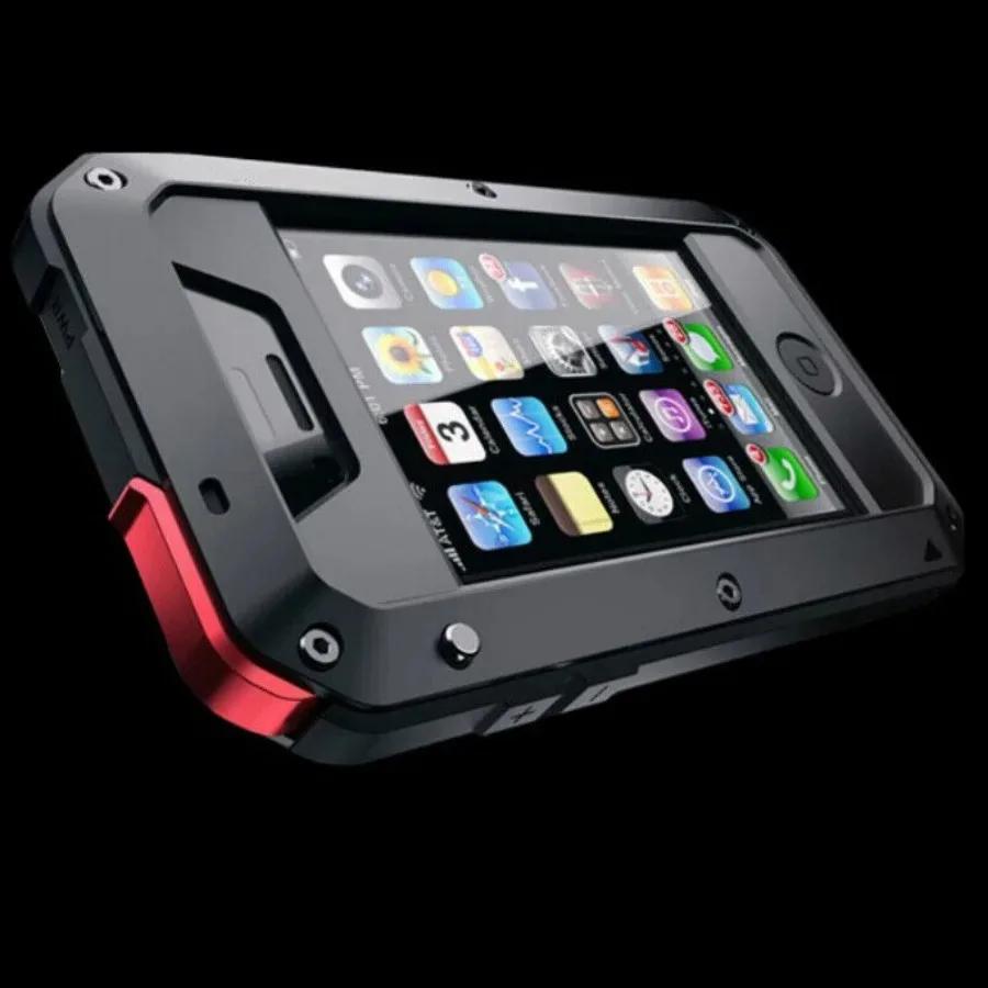 Shockproof Doom Aluminum Cover Tank Metal Case for IPhone 17 Air 16e 17e 16 15 14 Plus 13 12 11 Pro XS Max XR 8 7 Glass Screen