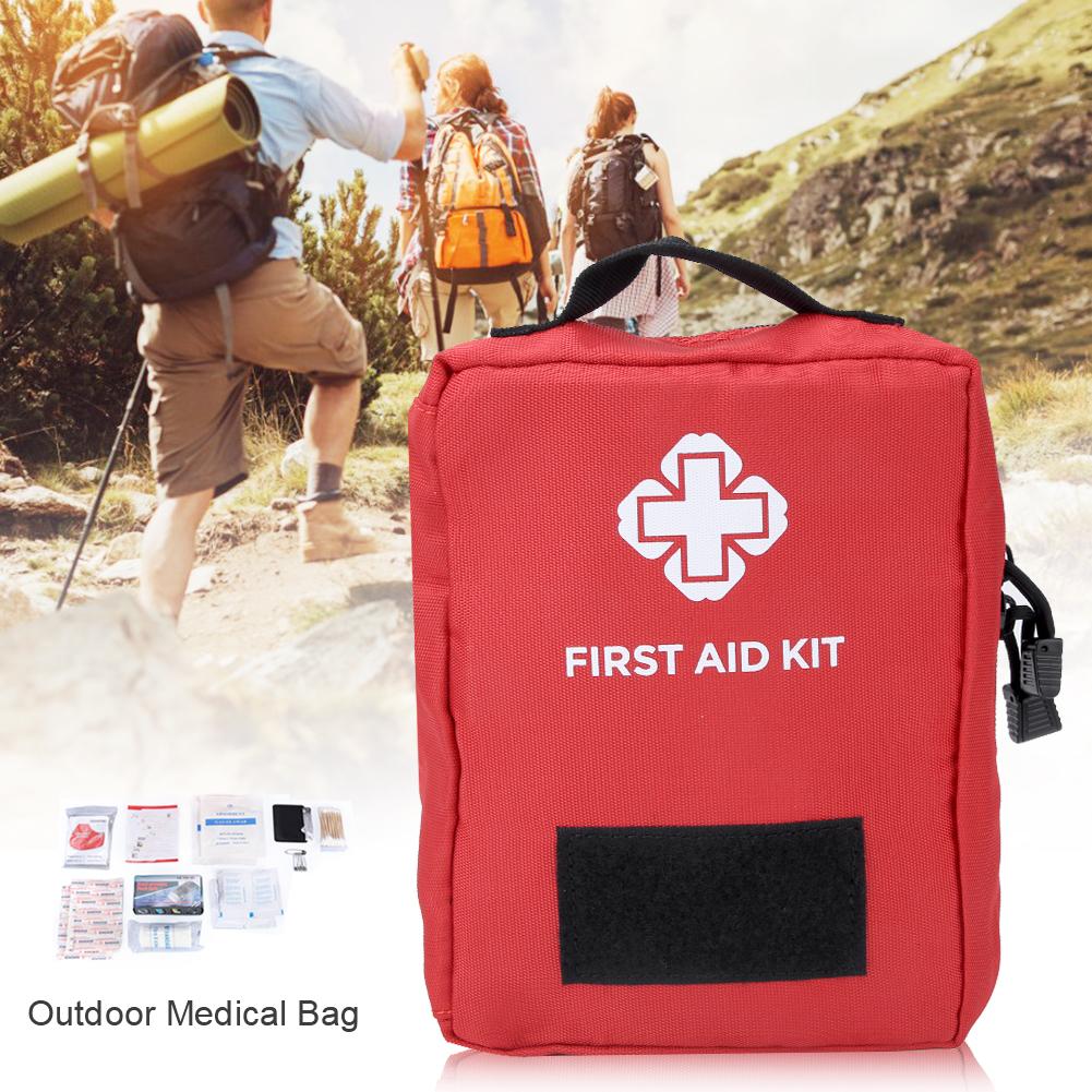 Waterproof Oxford Cloth Outdoor Portable Military Fan Medical Emergency Rescue Bag AccessoryRed