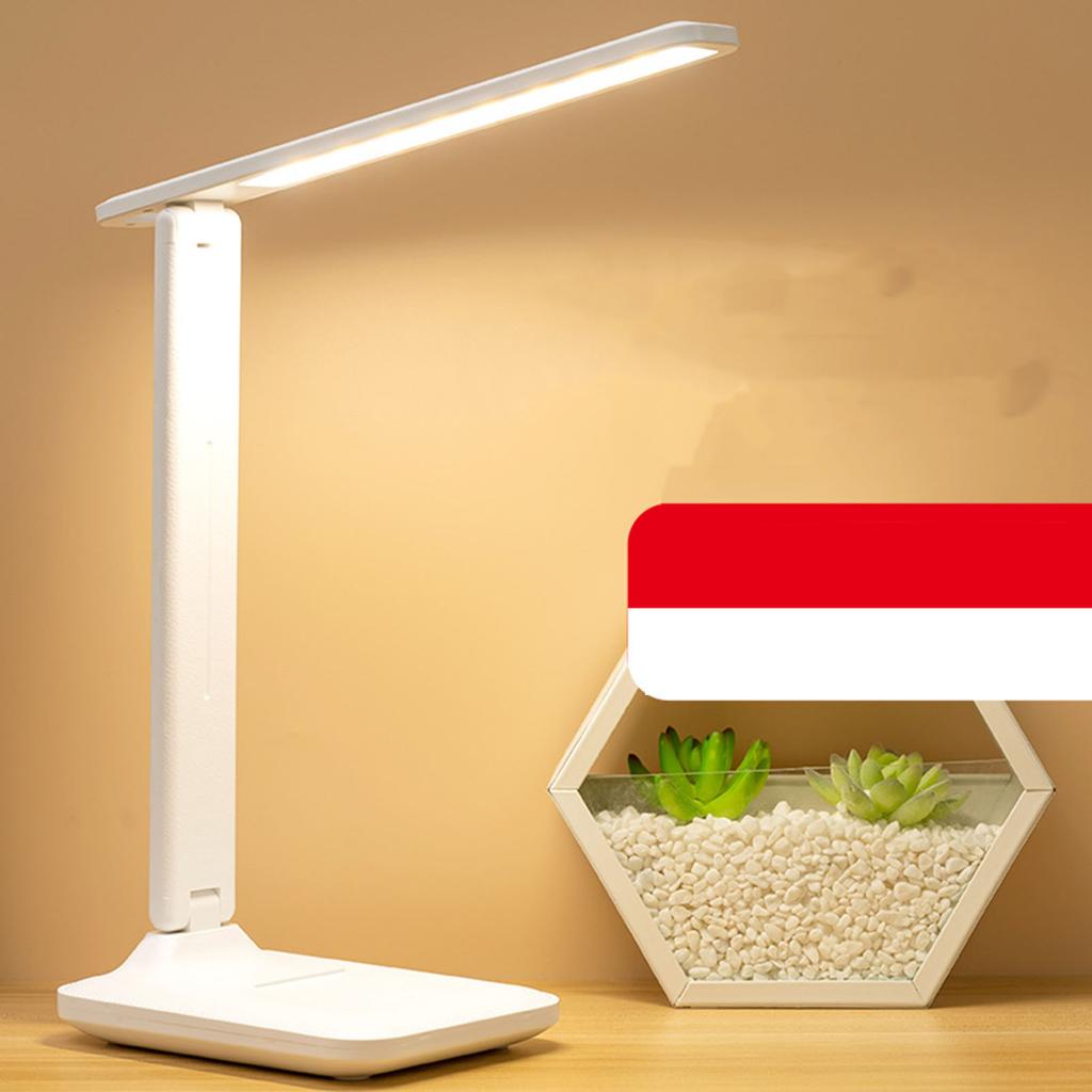 LED Desk Lamp 10W 3 Color Temperatures USB Powered Eye Caring Desk Reading Light for Study Bedroom