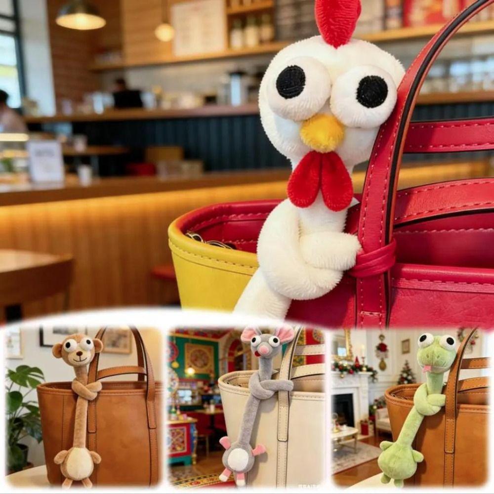 Cute Style Rabbit Bag Pendant Funny Design Horse Plush Pendant  Backpack Accessory