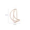 20pcs Moon Paper Clip rose gold Paper Clips Golden Plating Paperclip Cute Office Stationery Pin Silver Moon