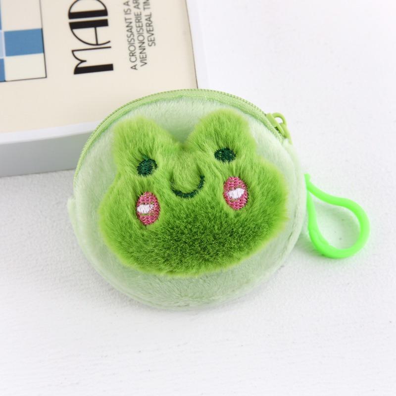 Cartoon Plush Coin Purse Cute Mini Money Coin Storage Bag Student Earphone Bag Key Bag Birthday Gift