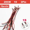 10pcs/lot 1S 2S 3S 4S 5S 6S 7S 8S Lipo Battery Balance Charger Cable IMAX B6 Connector Plug Wire 30 20 15 10cm Single Head Wire