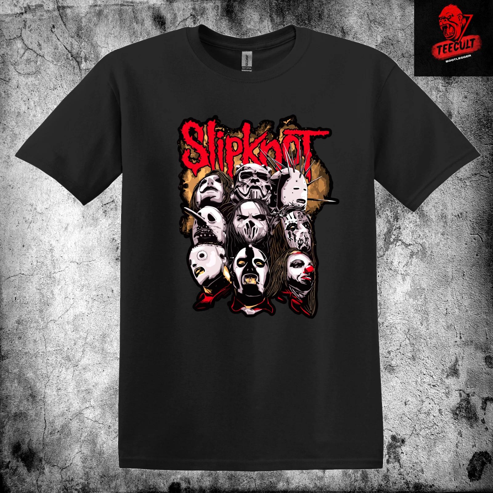 Men s and Women s T-shirts Slipknot Heavy Metal Rock Unisex Premium Heavy Cotton L