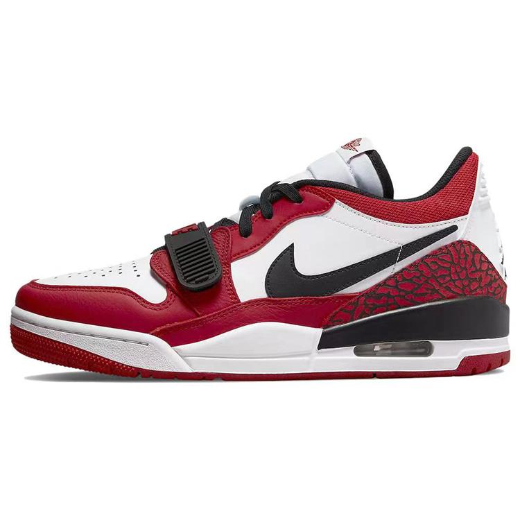 Jordan Legacy 312 Low top Vintage Basketball Shoes Men's White Red Black CD7069-116(Team10-)