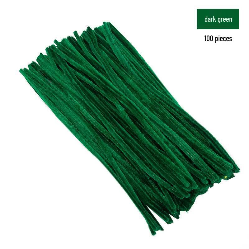 Encrypted Pipe Cleaners: Dense, Thickened 8mm White Strips with Mixed Colors for Handmade DIY Bouquets