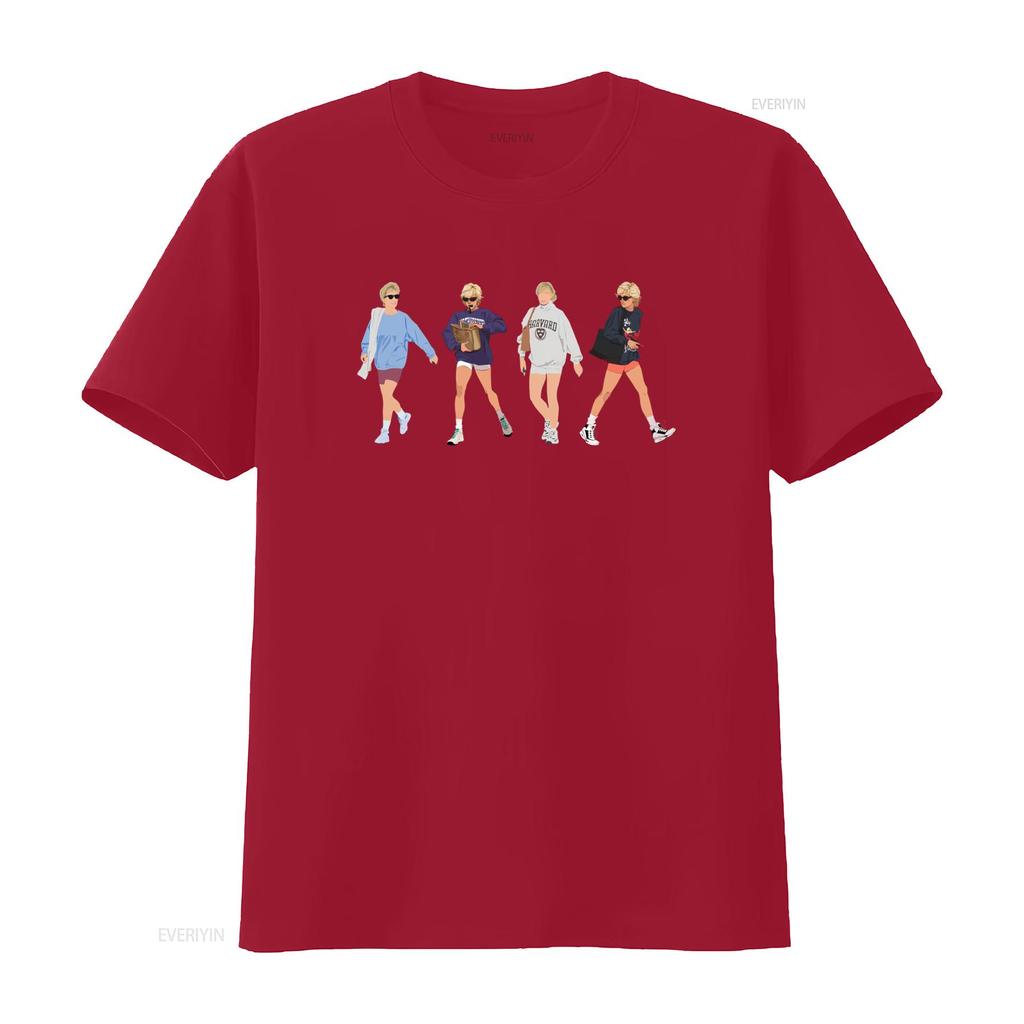 Princess Diana T Shirt 90S Vintage Lady Of Wales Fashion Print Casual Shorts Sweat And Sneakers Style For Her Vintage Washed