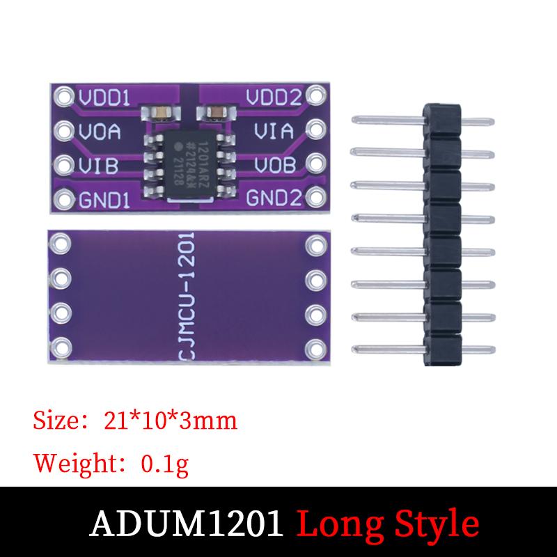 ADUM1201 Magnetic Isolator Module Long/Short Distance Replace Optocoupler SPI Isolation Board SOIC-8