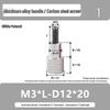 M3M4 Aluminum Alloy Hand-Tightening Flat Head Knurled Adjustment Screw Bolt