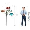 Large Metal Wind Spinners Windmill For Yard And Garden Outdoor Art Decoration Garden Windmill Colorful Decoration Dropship