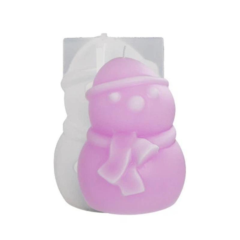 

Christmas Snowman Socks Elk Bell Silicone Mold Christmas Pendant Gypsum Mold DIY Christmas Aromatherapy Candle 3D Silicone Mold
