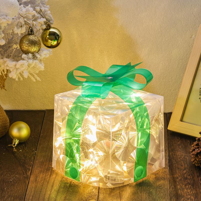 Luminous Cat Eye Christmas Gift Box Decoration for Shopping Malls