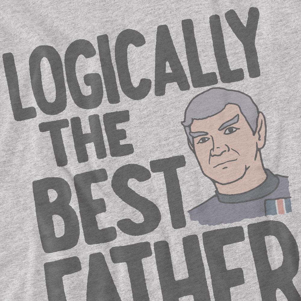 STAR TREK Mens Logically the Best Father T-Shirt