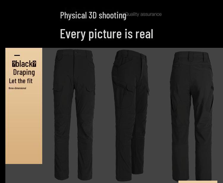 Men's IX7 Tactical Camouflage Fleece-Lined Softshell Winter Pants