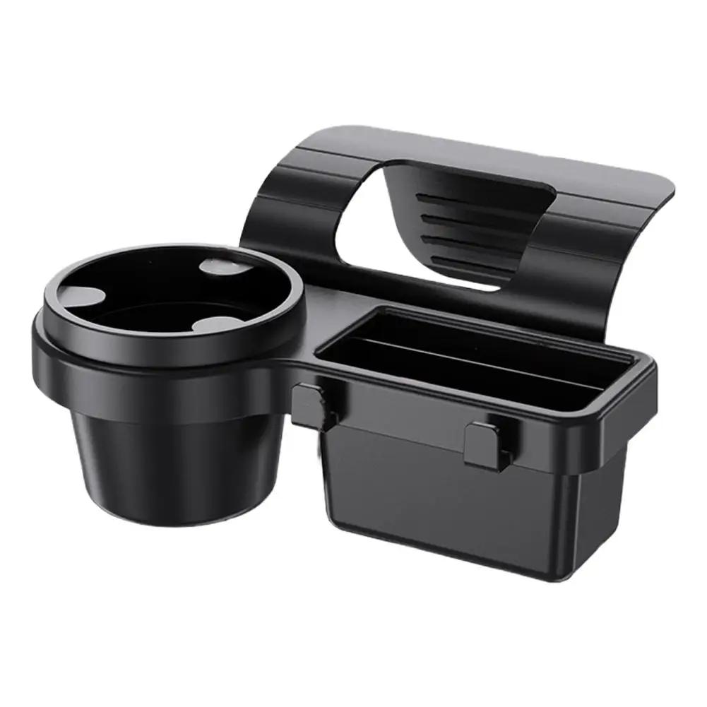

Multifunctional Car Cup Holder Portable Car Door Cup Window Side Hanging Door Dual With Hooks Storage Car Holder Accessory A0z6 чорний