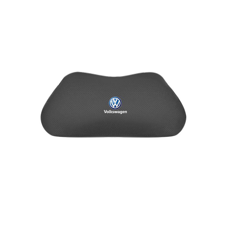 Car Seat Safety Headrest Pad Auto Emblem Neck Pillow For VW Golf T‑Roc Tiguan Polo ID.4 ID.7 Passat T‑Cross Taigo Atlas Beetle