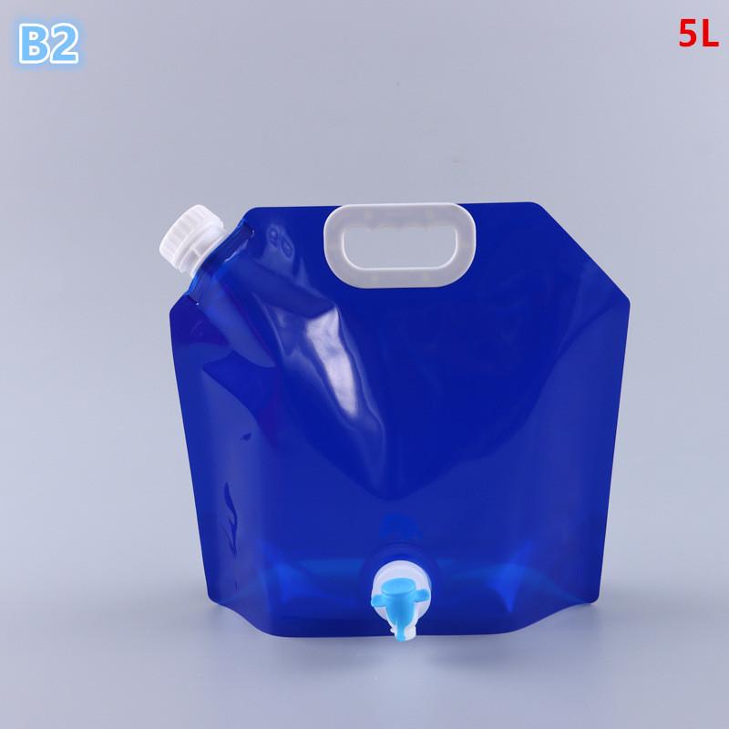 5L Folding Beer Bag Transparent Beer Packaging Suction Nozzle Bag Takeaway Beer Bag Hand-Held Valve Mouth Water Storage Bag