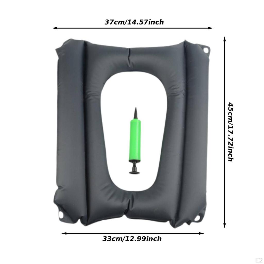 Elderly Inflatable Seat Cushion Bedside Commode Household Thickened Universal Square