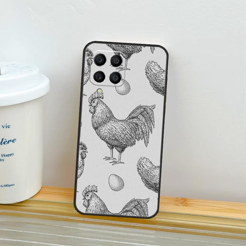 Chicken Pattern Case For Samsung Galaxy M21 M31 M11 M13 M54 M34 M14 M56 M36 M16 M53 M32 M52 M35 M55 M15 M06