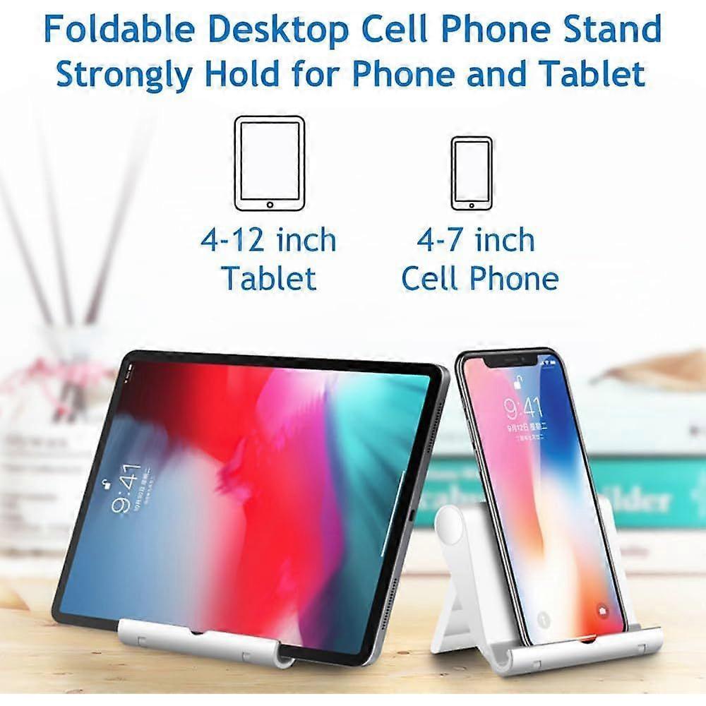 2025 Latest Model Cell Phone Stand for Desk, Foldable Mobile Holder, Multi-Angle Universa