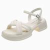 Fashion Summer Women Gladiator Sandals Fashion Comfortable Platform Sandals Muffin Casual Cross-toe Women's Shoes Luxury Sandales