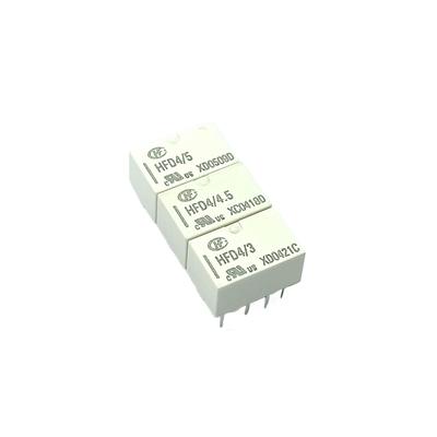 HFD4 Signal Relay: Dual-Row 8-Pin, Single Stable, 12V/5V/24V, Two Groups Changeover