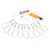 Cierre para Peces Vivos con Flotador de Espuma y Cable de Acero Hebilla de Cierre para Pesca Kit de Cuerda para Peces para Pesca al Aire Libre 10 Hebillas