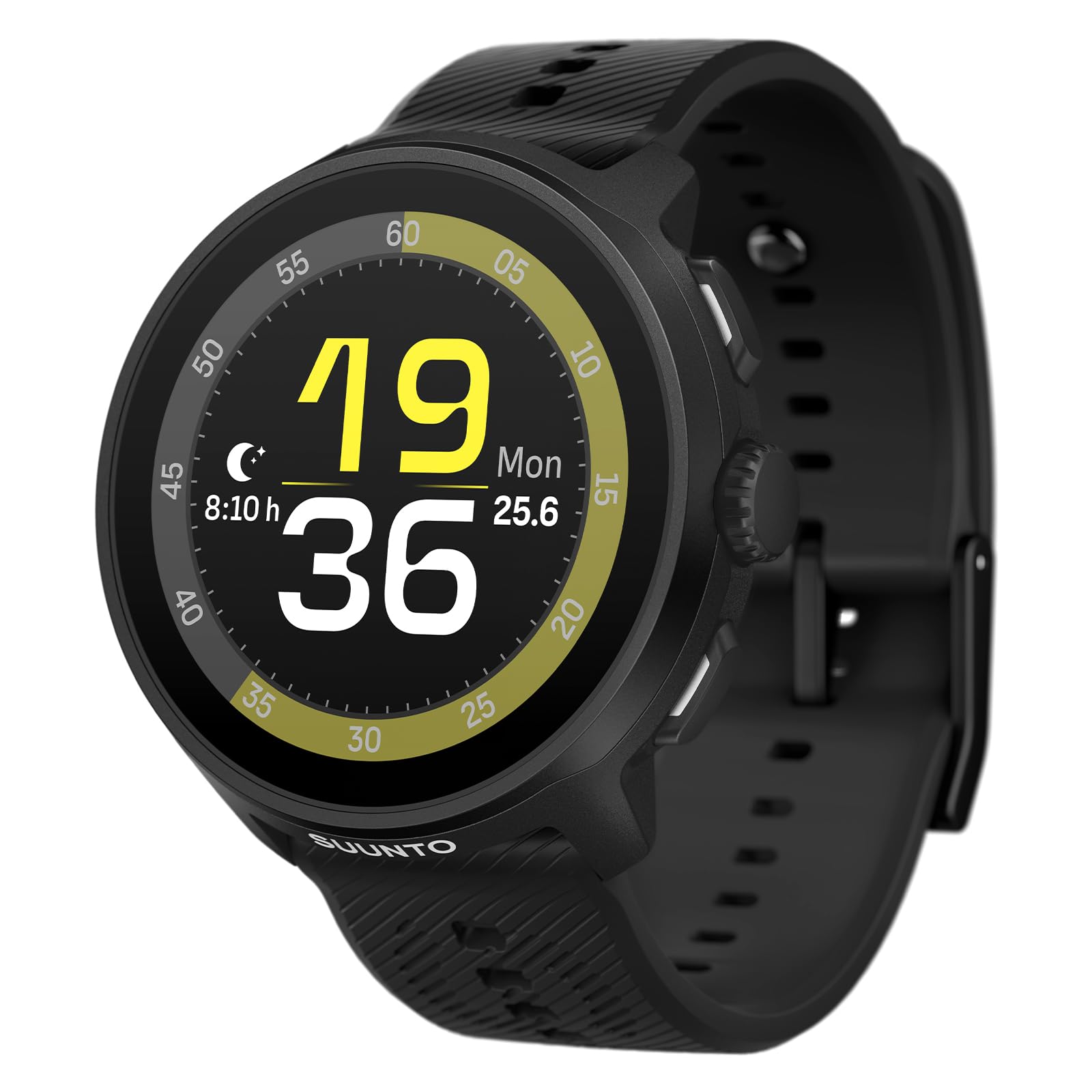 

Suunto RUN ALL BLACK Силіконовий ремінець Годинник для бігу з системою GPS та навігацією Двохдіапазонний (SS051272000)