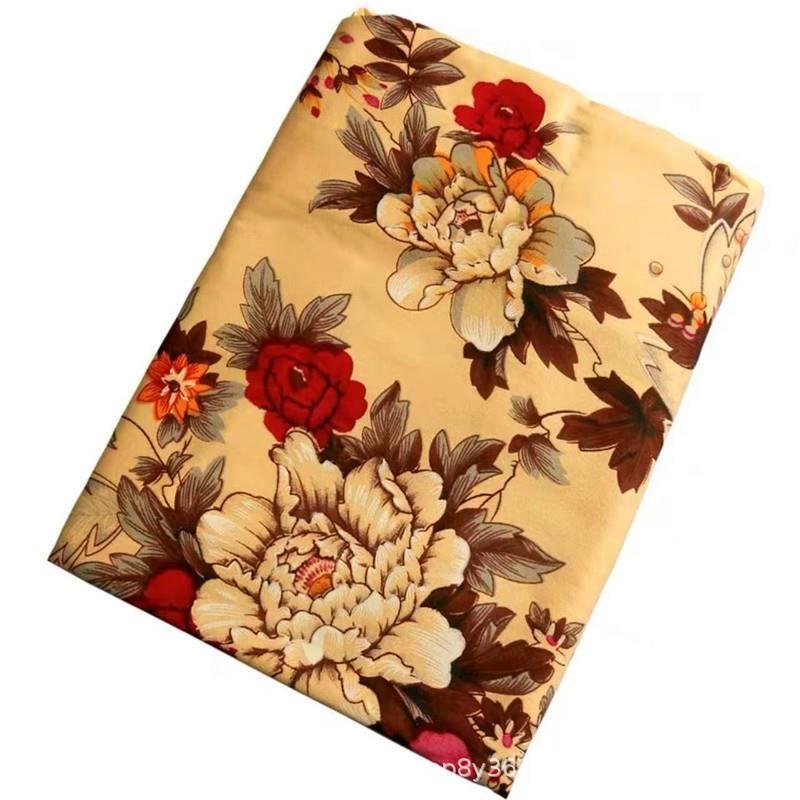 

National Nostalgic Old Shanghai Bed Sheets Quilt Cover Four-Piece Set L 2.0x 2.3 m Bed Sheets National Yellow