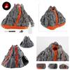 Volcano Eruption Dinosaur Scene Figurine With Smoke Simulation For Kids Gift