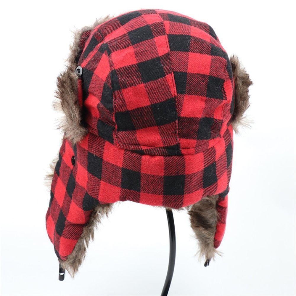 Cycling Warm Winter Pilot Caps Ushanka Russian Trapper Fur Ear Muff Hats Men Hats Earflap Caps Korean Beanies Hats
