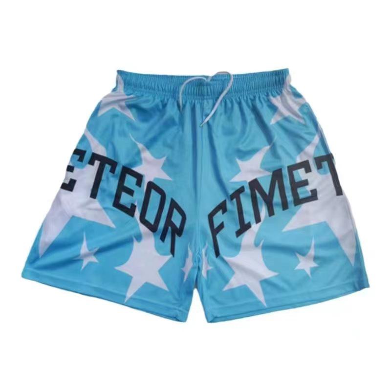 Men's American Casual Basketball Mesh Shorts - Breathable, Loose Fit for Fitness & Sports
