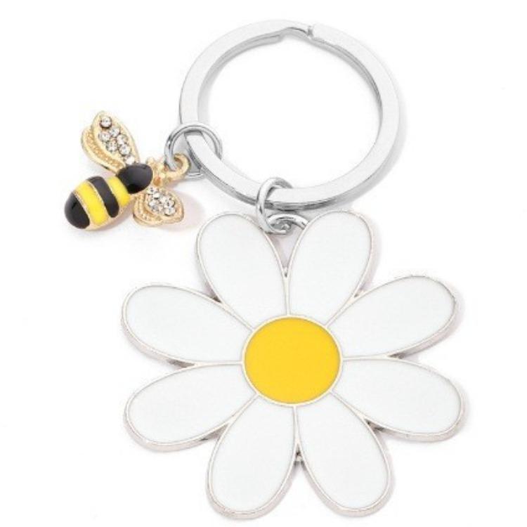 Inspirational Stainless Steel Keychain Class Of 2025 Graduation Gift Thank You Gift For Coworker Daisy Bee Starfish Charm Keychain