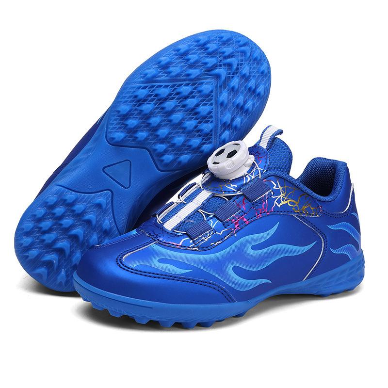 

Rotating Button Children S Football Shoes Lace-Free Outdoor Sports Training Shoes For Boys And Girls With Broken Nails 39