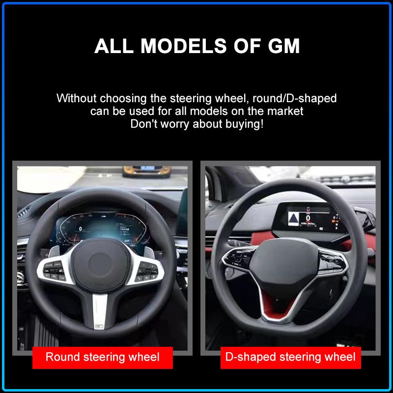 2pcs Carbon Fiber Non-Slip Steering Wheel Cover Car Accessories For BMW M Performance 1 3 5 7 Series M3 M4 M5 M6 X1 X3 X5 X6 X7 E30 E34 E36 E39 E4
