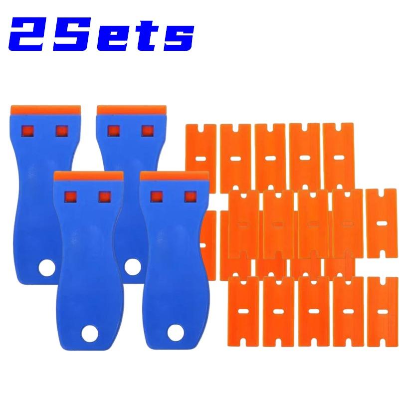 Car Window Glass Cleaning Scraper Sticker Remover Label Cleaning Multi-functional Plastic Scraper Glue Remover Cleaning Tools