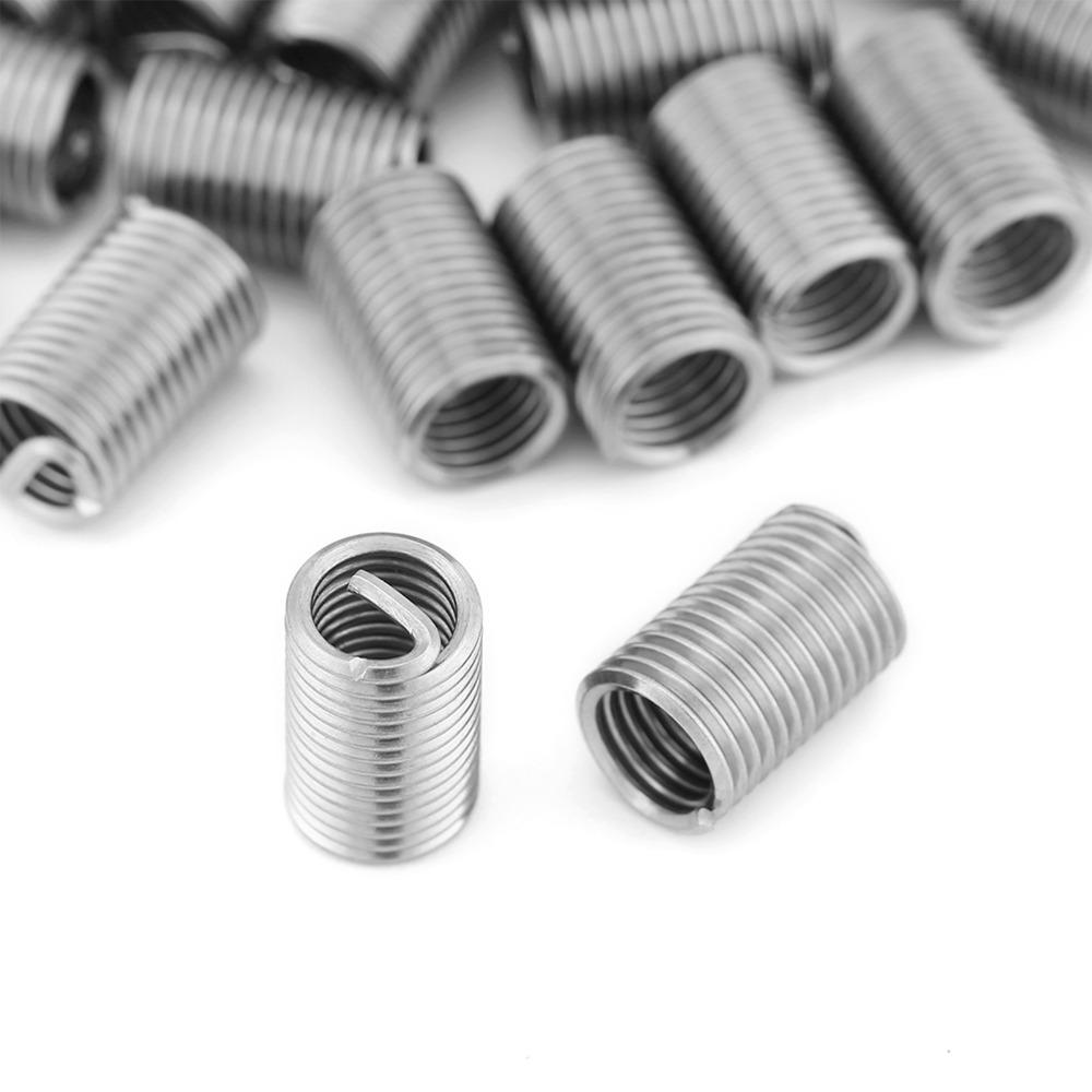 100pcs Metric Size Thread Repair Insert Durable Helical Screw Insert Thread Sleeve  Thread Repair